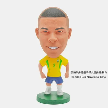 6.5 cm Brazilijos Ronaldo Kilnojamojo sąnarių dervos modelio darbo vietų, žaislas automobilis papuošalų, žaislų veiksmų skaičius, lėlės kolekcines dovana