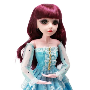 60cm BJD Doll su Mados Mergaitė Princesė Drabužių Priedai Kilnojamojo Sujungta 1/3 Lėlės Vestuvių Gown Dress Žaislai Mergaitėms Dovanų