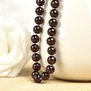 7 mm Translucence karoliukai pridėti Black pearl saldainiai Sintezė perlų vėrinį, paslaptingas ir gražus 138082