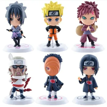 7CM Uzumaki Naruto Shippuden Anime, PVC Veiksmų Skaičius, Hatake Kakashi Q Versija Modelio Naruto Statula, Kolekcines, Žaislai, Dovanos Figma