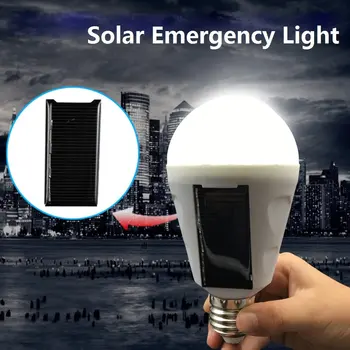 7W 12W Nešiojamas Saulės energija Varomas LED Lemputės, Šviesos, atsparus Vandeniui E27 Bazė Kempingas Lemputė Pagalbos Įkrovimo Kabinti Palapinę Nakties Šviesos