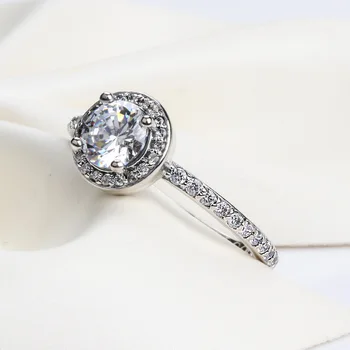 925 Sterling Silver pandora Žiedas Nutiesti Klasikinės Elegancijos Su 