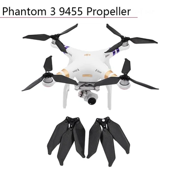 9455S Anglies Pluošto Sraigto Mažai Triukšmo Rekvizitai Lankstymo už Sraigto DJI Phantom 3 Phantom 2 Triukšmą, Drone Pjaunamosios Dalys