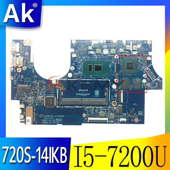 Akemy LA-E581P Plokštė Lenovo Ideapad 720S-14IKB Nešiojamojo kompiuterio pagrindinė Plokštė CPU I5 7200U DDR4 GTX940M GPU 2G Testas 19114