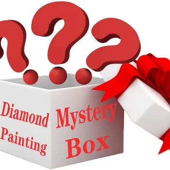 Aklas Langelį Atsitiktinai Diamond Tapyba - Mystery Box Staigmena 5D 