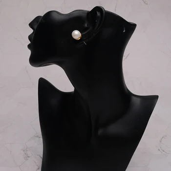 Amorita boutique sferiniai dizaino mados didelis pearl stud auskarai 4389
