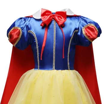 Animacinių filmų Mergina Suknelė Princesė Kostiumas Vaikams Kūdikio Gimtadienio Halloween Carnival Šalies Išgalvotas Suknelės Mergaitėms Cosplay Suknelė + Apsiaustu