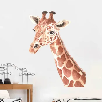 Animacinių Filmų Žirafa Sienų Lipdukai Vaikams, Vaikų Kambario, Miegamojo Kambarį Apdaila Rridge Sienos Lipdukai Dailės Freskos Namų Dekoro 150272