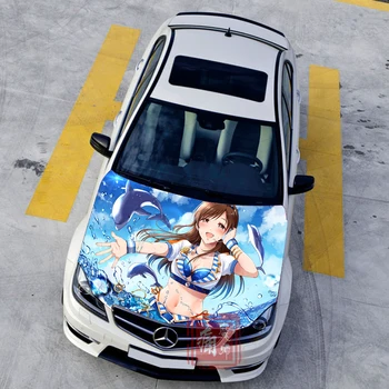 Anime Itasha Gaubtu Vinilo Lipdukai SU IDOLMASTER Variklio Dangtis Lipdukai Nitta Minami Lipdukas Ant Automobilio Auto Priedai 161746