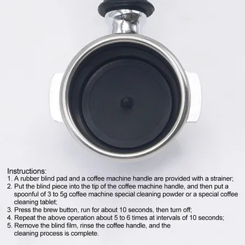 Aukštos kokybės Aklas filtras Backflush Disko Gumos Espresso Mašinos