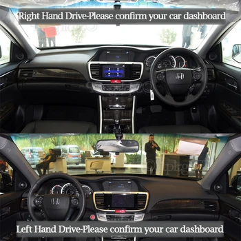 Aukštos kokybės odinė prietaisų skydelio apsaugos trinkelėmis ir šviesos-įrodymas, padas Honda Accord 9 2013-2017 automobilių optikos reikmenys