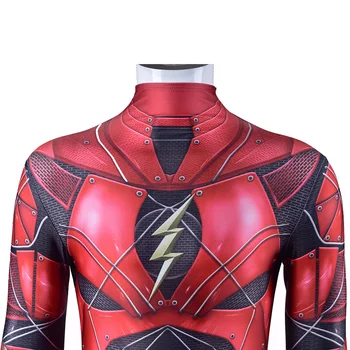 Aukštos kokybės Suaugę Vaikai 2021 Superhero Flash Cosplay Kostiumų Barry Allen Zentai Helovinas Bodysuit Kostiumas Jumpsuits 112416