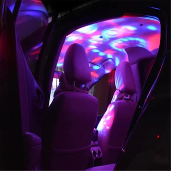 Automobilinis USB spalvinga DJ šviesos muzika Fiat Tipo Benz Panda Mobi 500X Argo 500 L 124 1185