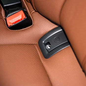 Automobilio Galinės Sėdynės ISOFIX Vaiko Tvirtinimo angos Dangtelį Audi A6 2013-2018 m. ABS+PC Galinės Sėdynės Lizdo Apdaila Padengti 2019