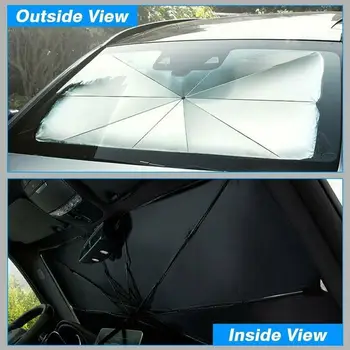 Automobilių Sulankstomas Skėtis nuo Saulės, Automobilio skėtį nuo saulės Auto UV Apsauga Šilumos Izoliacija Automobilio Langą Shield Daugiafunkcį Nešiojamąjį
