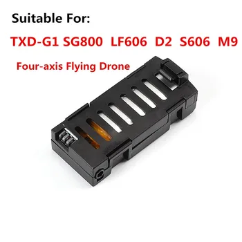 Baterijos priedai TXD-G1 SG800 LF606 D2 S606 M9 Tranų, 3.7 V, 500 mAh Baterija, Drone Quadcopter atsarginės dalys Baterija 127711