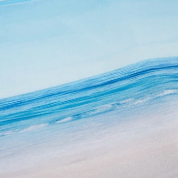 Blue Ocean Žvaigždė Myli Shell Holiday Beach Pajūrio Peizažai Jūrmylių Tema Spausdinti Poliesteris Gumos Anti-Slydimo Vonios Kambario Kilimėliai Ru