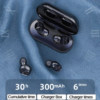 Bluetooth 5.0 Belaidės Ausinės Touch Kontrolės Greito Įkrovimo Vandeniui Sporto Triukšmo Panaikinimo 