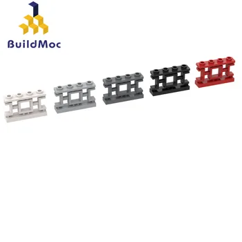 BuildMOC 32932 1 x 4 x 2 Dekoratyviniai Azijos grotelės su 4 spygliais Statybinių Blokų Dalys 