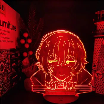 BUNGO BENAMIŲ ŠUNŲ DAZAI Anime Žibintas 3D Led pagrindiniai kištukiniai naktinių lempų lizdai Spalva Keičiasi Lampara, Miegamojo Apdaila 165476