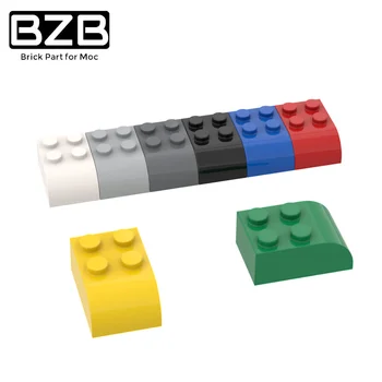 BZB SS 6215 2x3 Lenktas Kreivų Plytų Pastato Blokai, Plytos Techninius Dalys Vaikai 