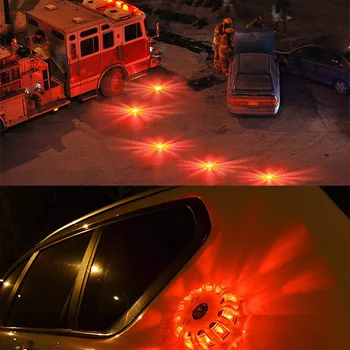 CARCTR LED Magnetinio Įspėjamoji Lemputė 3V Strobe Ilgai Ryškus Avarinės Šviesos Eismo Saugos Eismo įvykį Lengvojo Automobilio Švyturys Lempos
