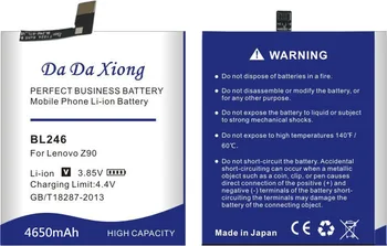 Da Da Xiong 4650mAh BL246 Baterija Lenovo Vibe Kulka Vibe Max Z90 Z90-3 Z90-7 Lenovo Z90 Baterija 105912