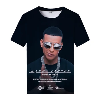 Daddy Yankee 3d Print T Shirt Vyrams, Moterims, Juokingi Marškinėliai, Unisex Vasaros Berniukas Spausdinti Moterų Topai