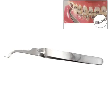 Dantų Užpakalinė Burnos Vamzdelis Išlyginimo Tweezer Turėtojas Placer Nerūdijančio plieno Ortodontinis dantų gydytojas Įrankiai 4061