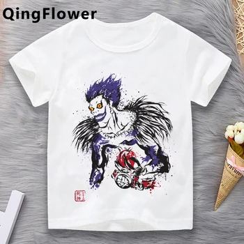 Death Note berniukai didelis nerimauti drabužius anime alt estetinės kostiumas roupa crianca drabužius marškinėlius mergaitės 133937