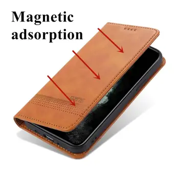 Deluxe magnetinio adsorbcijos odinis dėklas, skirtas Samsung Galaxy S21 Plus Ultra S21+ 5G flip cover piniginės apsaugos atveju rubisafe fundas 114795