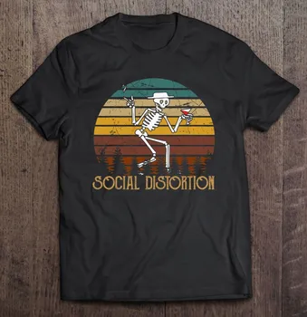 Derliaus Socialinės Marškinėliai Marškinėlius Iškraipymo Logotipas Roko Grupių Muzikos Karikatūros Naujas Mados Negabaritinių Marškinėliai T-Shirt, T Shirtt Marškinėliai
