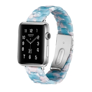 Derva diržu, apple watch band 44mm 40mm 42mm 38mm apyrankė Nerūdijančio Plieno Sagtis watchband už iwatch pulseira 5/4/3/2/1 5276