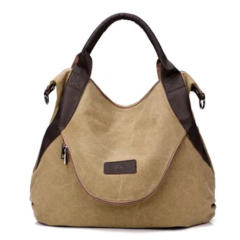 Drobė lady maišelį, Stilingas vientisos spalvos pečių maišą, Didelės talpos universalus atsitiktinis priemiestinių rankinės 6055