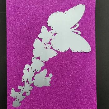 Drugelis metalo pjovimo mirti užrašų knygelė Įspaudas vadovas papercutting albumą kortelės dangos medžiaga vaikams 