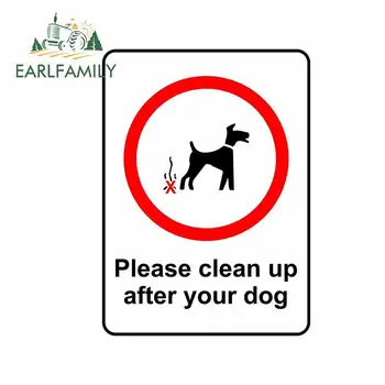 EARLFAMILY išvalyti Po Savo Šunį, Pasirašyti Lipni Lipdukas, Etiketė Prašome Pasiimti Po Savo Pet Pasirašyti Būti Geras Kaimynas Decal