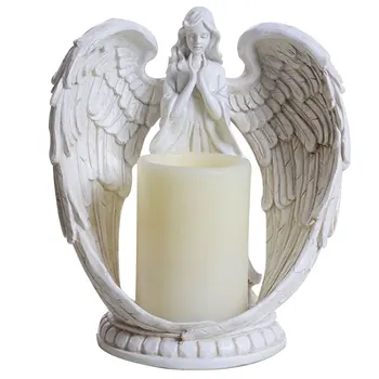Elektroninių Angelas Žvakių Laikiklis Dervos Angelo statula, Vestuvių Dovana, Namų Biuro Apdailos Gimtadienio dovana mergaitėms namų dekoro