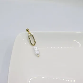 Eruifa 20pcs 7*19mm Popular Aukštos Kokybės Baltos Plastikinės Perlų Karoliukai Pakabukai Pakabukas Papuošalai Auskarai 