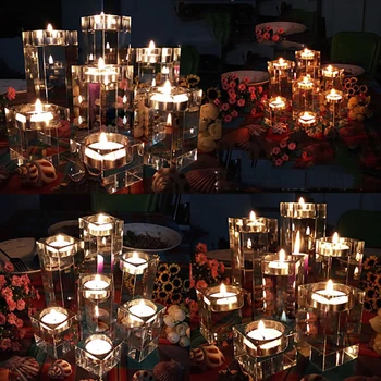 Europos Kristalų, Stiklo, Žvakių Laikiklis Vestuvių Žvakidė Smulkių Skaidraus Krištolo, Stiklo Žvakidė, Valgomasis Namų Puošybai 4478