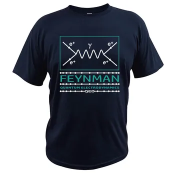 Feynman Diagramoje Marškinėliai Atomo Dalelių Fizikos Teorija Marškinėlius Geeks Vėpla Medvilnės ES Dydis Tee Viršūnės 94440