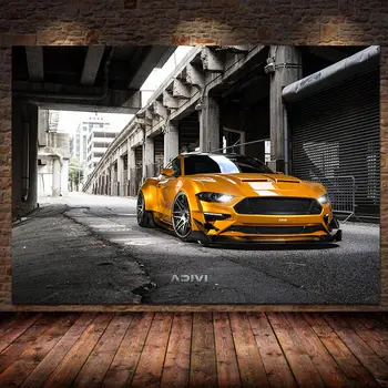 Ford Mustang GT Fastback Drobės Tapybos Plakatai ir Spausdina Namų Puošybai Sienos Meno Cuadros Gyvenimo Kambario, Miegamasis Neįrėminti 167674