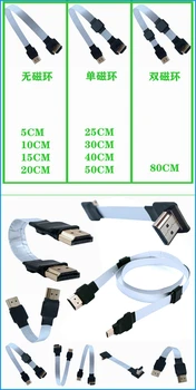FPC Micro MINIHDMI-suderinamą Kabelį 90 Laipsnių AUKŠTYN Žemyn Kampu Adapteris Aviečių Pi DJI UAV PTZ SLR Fotoaparatas TV/Projektoriaus