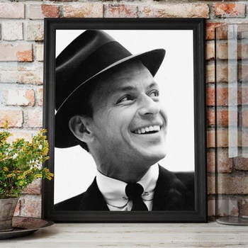 Frank Sinatra Įkvepiantį Citata Plakatai ir Spausdina vaikų Darželio Sienos Meno Tapybos Drobės Gyvenimo Citatos Muzikos Ikona Šiuolaikinio Namų Dekoro