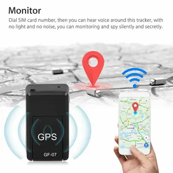 GF07 GPS Tracker Locator Vyresnio amžiaus Vaikams Anti-lost Prietaisas GPS Realaus laiko Transporto priemonės Locator 91097