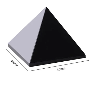 Grynas Obsidianas Piramidės Gamtos Triangled Krištolo Akmens Obsidianas Piramidės Papuošalai Kambarį Apdaila Atostogų Dovanų 108270
