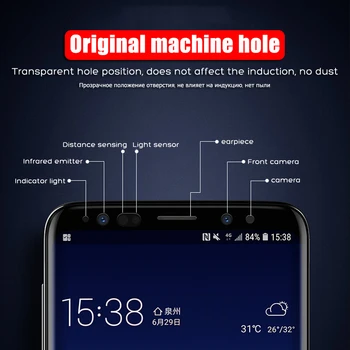 Grūdintas Stiklas Samsung Note 9 8 S8 S9 Plus S7 S6 Krašto Apsaugos Glas Screen Protector Galaxy Ne 8s 9s 7s S 9 8 7 6 Plėvelė 148482