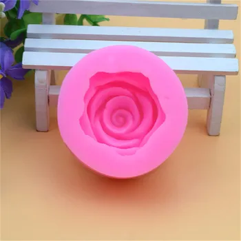 Gėlė Žydi Rožės Formos Silikoninis Minkštas Muilas 3D Torto Formą Kepimo Įrankis Formos Keksiukų Želė Saldainiai, Šokoladas Apdaila