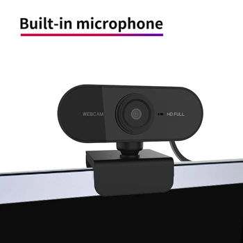 HD 1080P Kamera Mini Kompiuteris PC WebCamera su USB Kištukas Pasukti Kameros Live Transliacijos Vaizdo skambučius Konferencijos Darbą 95028