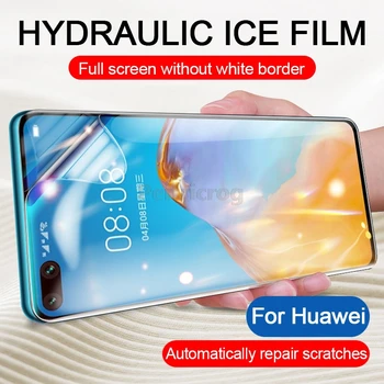 Hidrogelio Kino Ekrano apsaugos Huawei Mate 40 30 Pro 20 10 Lite Pilnas draudimas Už P40 30 Pro P20 Lite P10 P Smart z Ne Stiklo