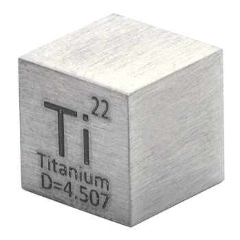 Iki 99,5% Gryno Titano Kubo Ti Bloko Metalo Raižyti Elementų Periodinės Lentelės Prekių N58A 173842